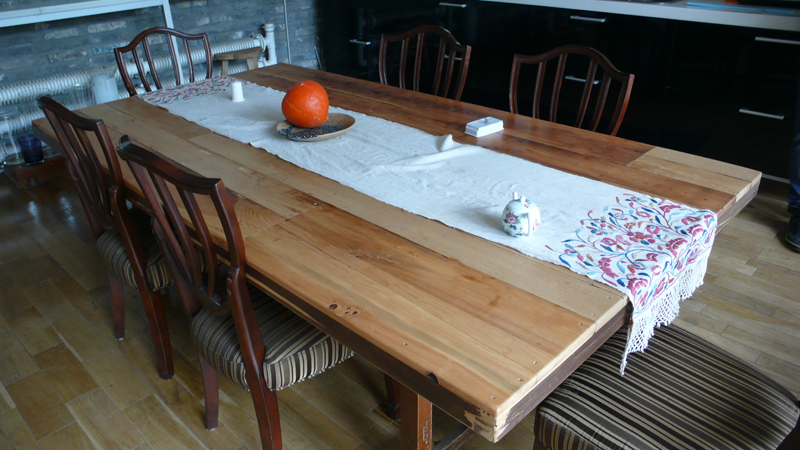 studio - kitchen table